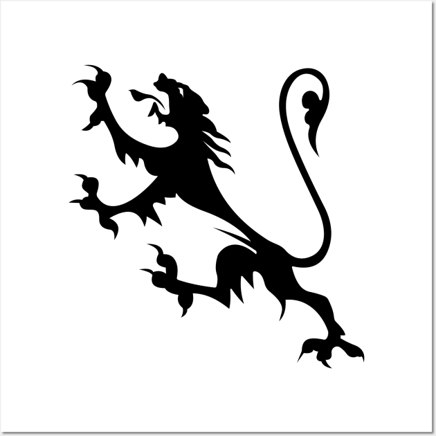 Heraldic Lion Wall Art by blackroserelicsshop@gmail.com